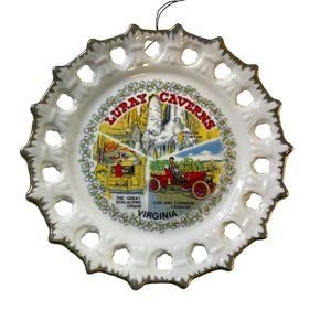 Vintage LURAY CAVERNS Virginia Decorative Display Plate
